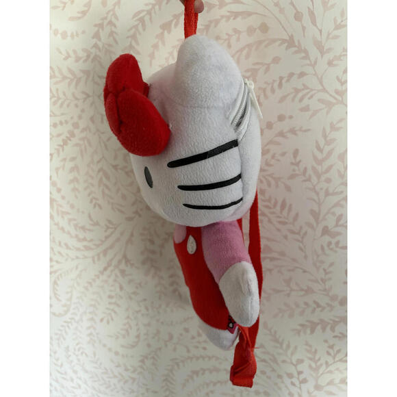 Vintage Hello Kitty Plush Backpack - Cute Red/Pink Design - Picture 4 of 4